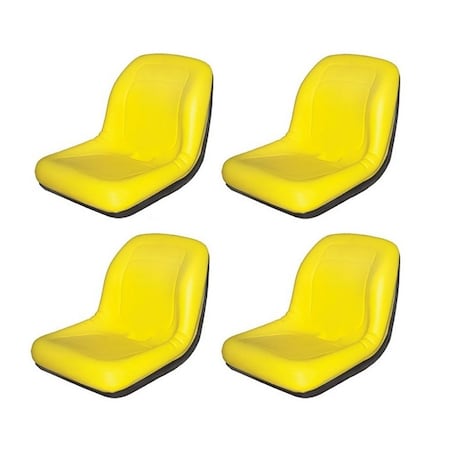 Aic Replacement Parts 4 HIGH BACK Seats Fits John Deere Fits Gator TX / TX 4x2 / TX Turf / TX 4x2 Turf VG11696_x4